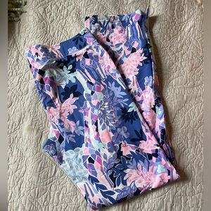 Lilly Pulitzer stretchy knit pants with button ankle detail